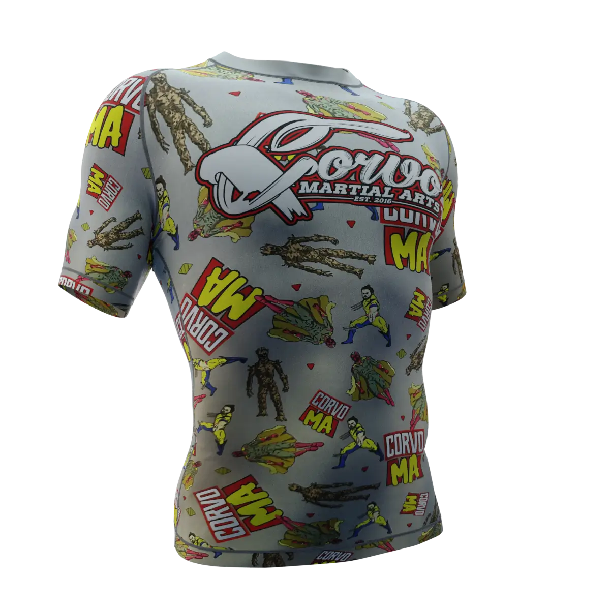 COMIC CREW SHORT SLEEVE RASH GUARD