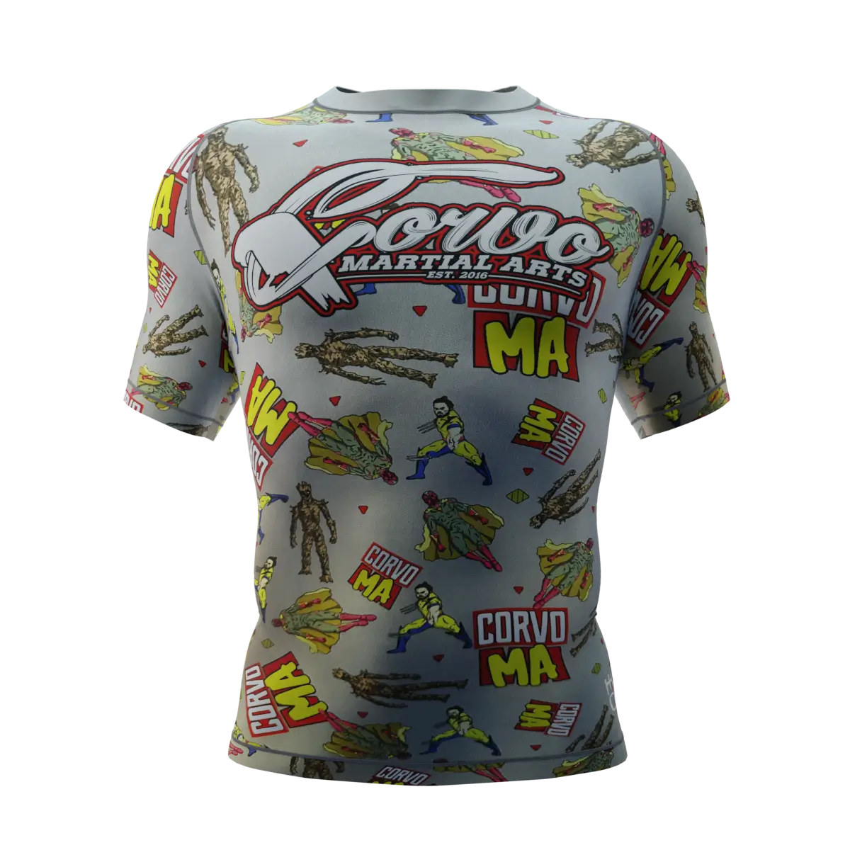 COMIC CREW SHORT SLEEVE RASH GUARD