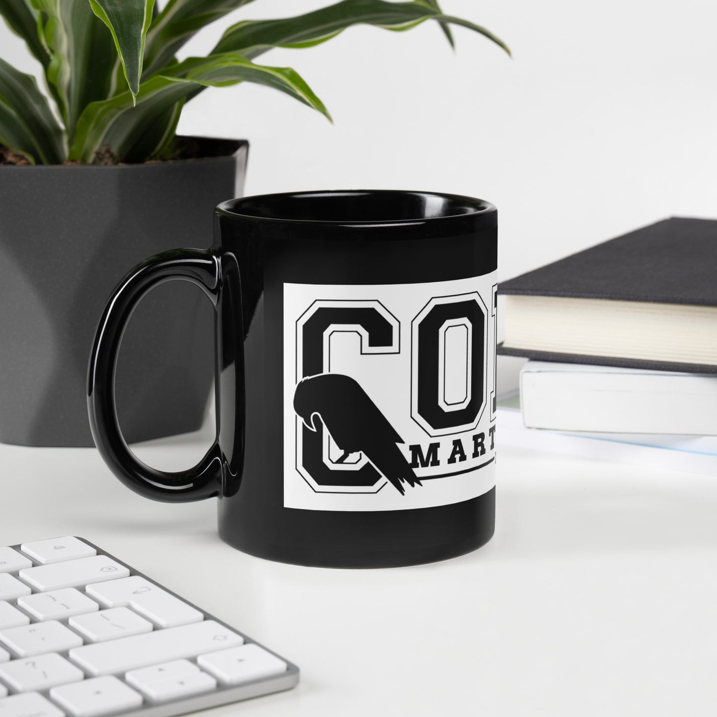 Black Glossy Corvo Mug