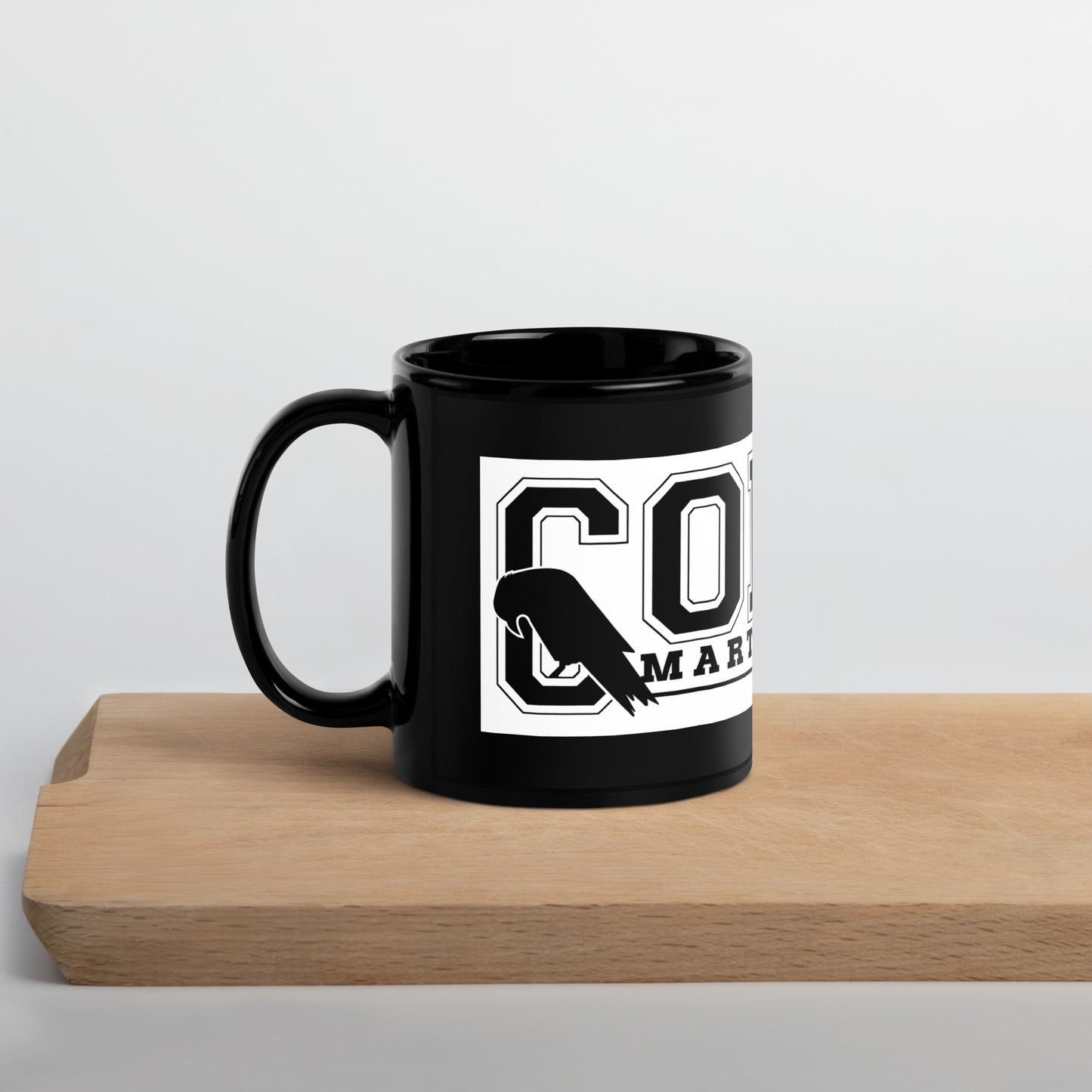Black Glossy Corvo Mug