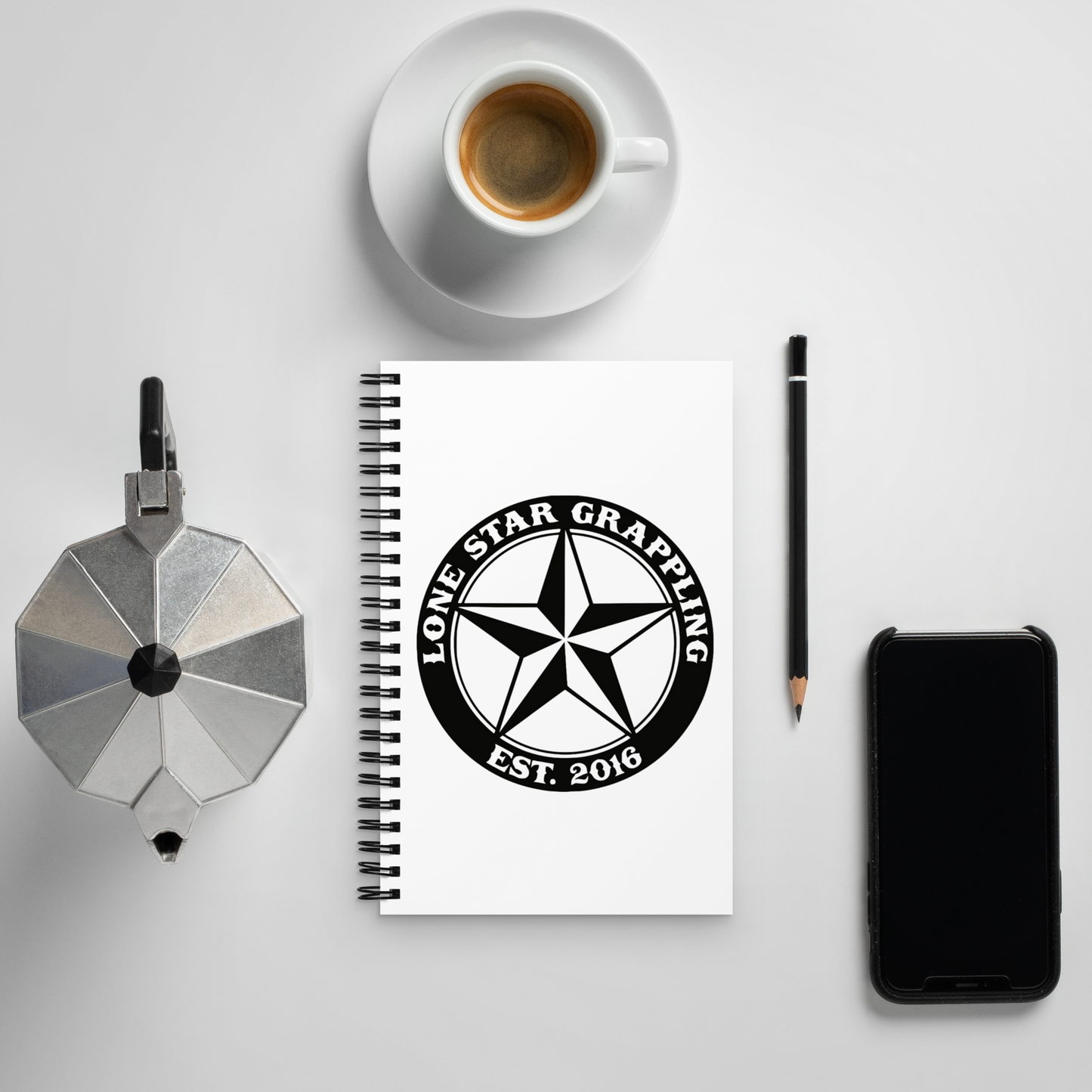 Lone Star Grappling Spiral Notebook