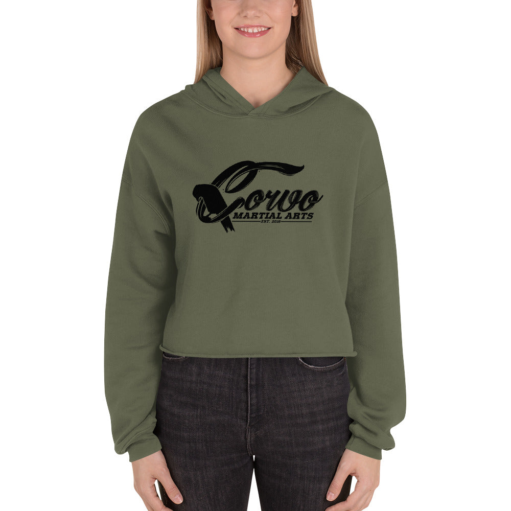 Classic Corvo Logo Crop Hoodie