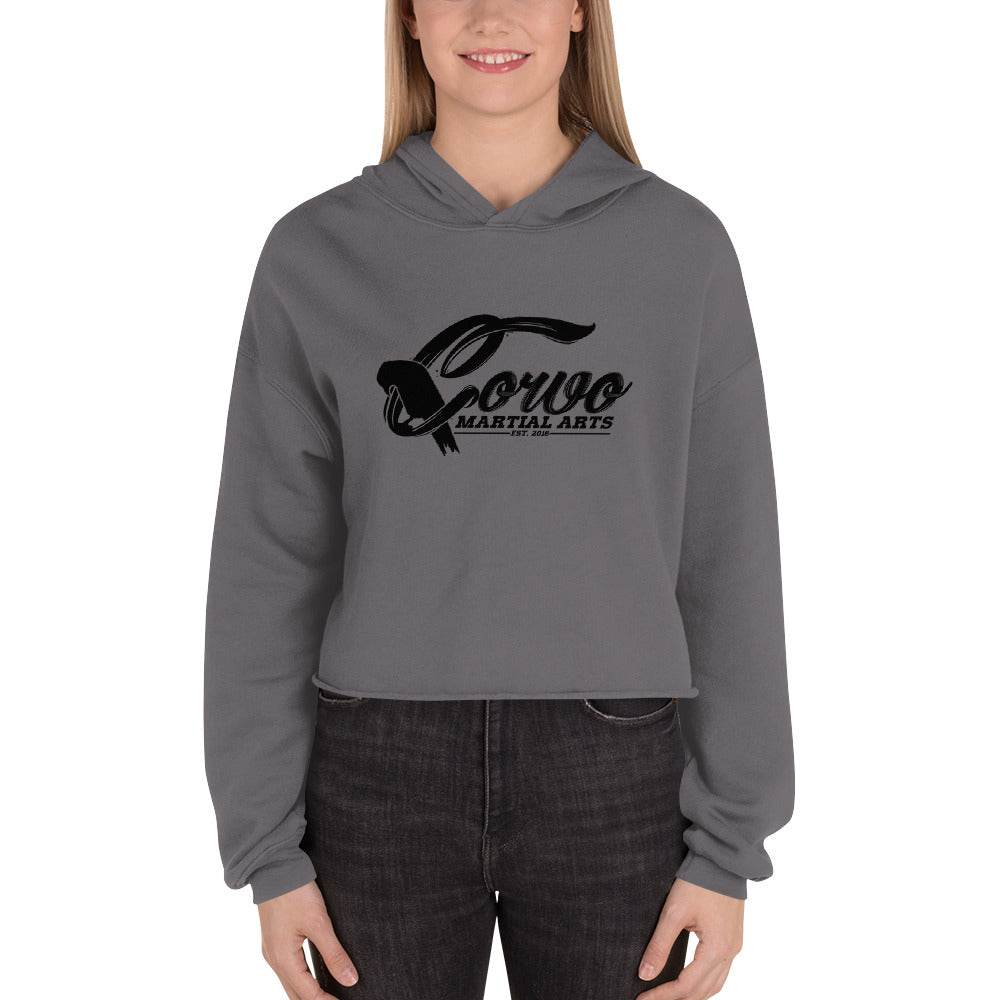 Classic Corvo Logo Crop Hoodie