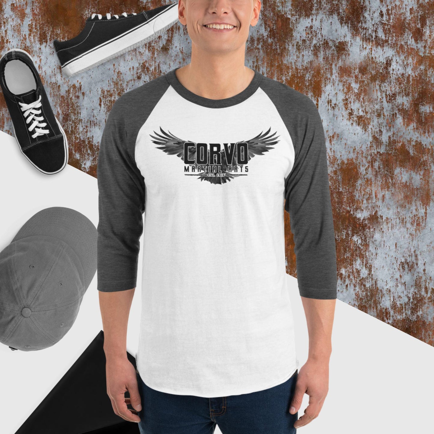 3/4 Sleeve Raglan Shirt