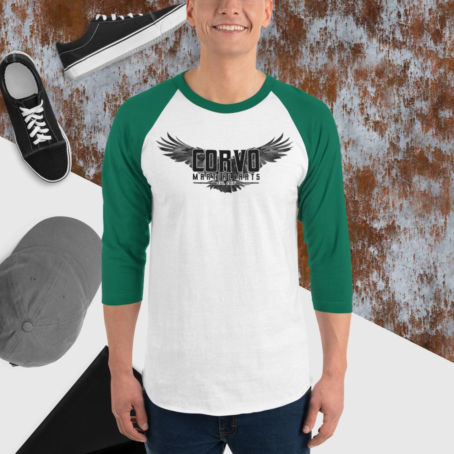 3/4 Sleeve Raglan Shirt
