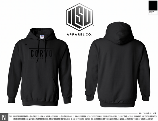 Corvo Martial Arts Premium Hoodie (Black Lettering)