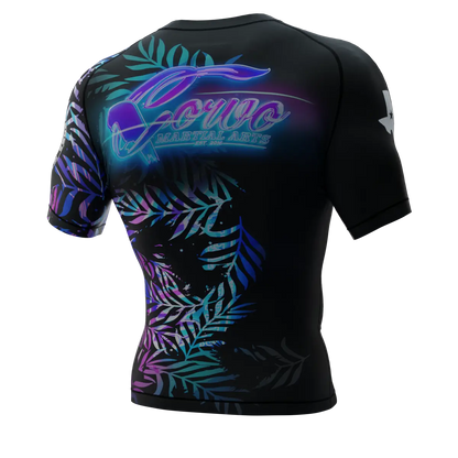 NEON COMPETITION TEAM SHORT SLEEVE RASH GUARD