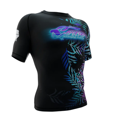 NEON COMPETITION TEAM SHORT SLEEVE RASH GUARD