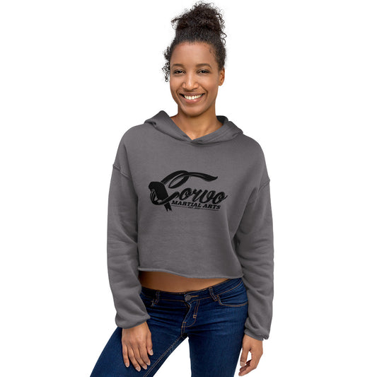 Classic Corvo Logo Crop Hoodie